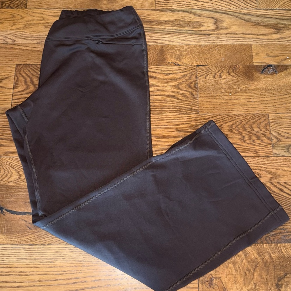 Outdoor Research. Brown Fleece Lined, Wide Leg Pull-On Pants. Size Large.